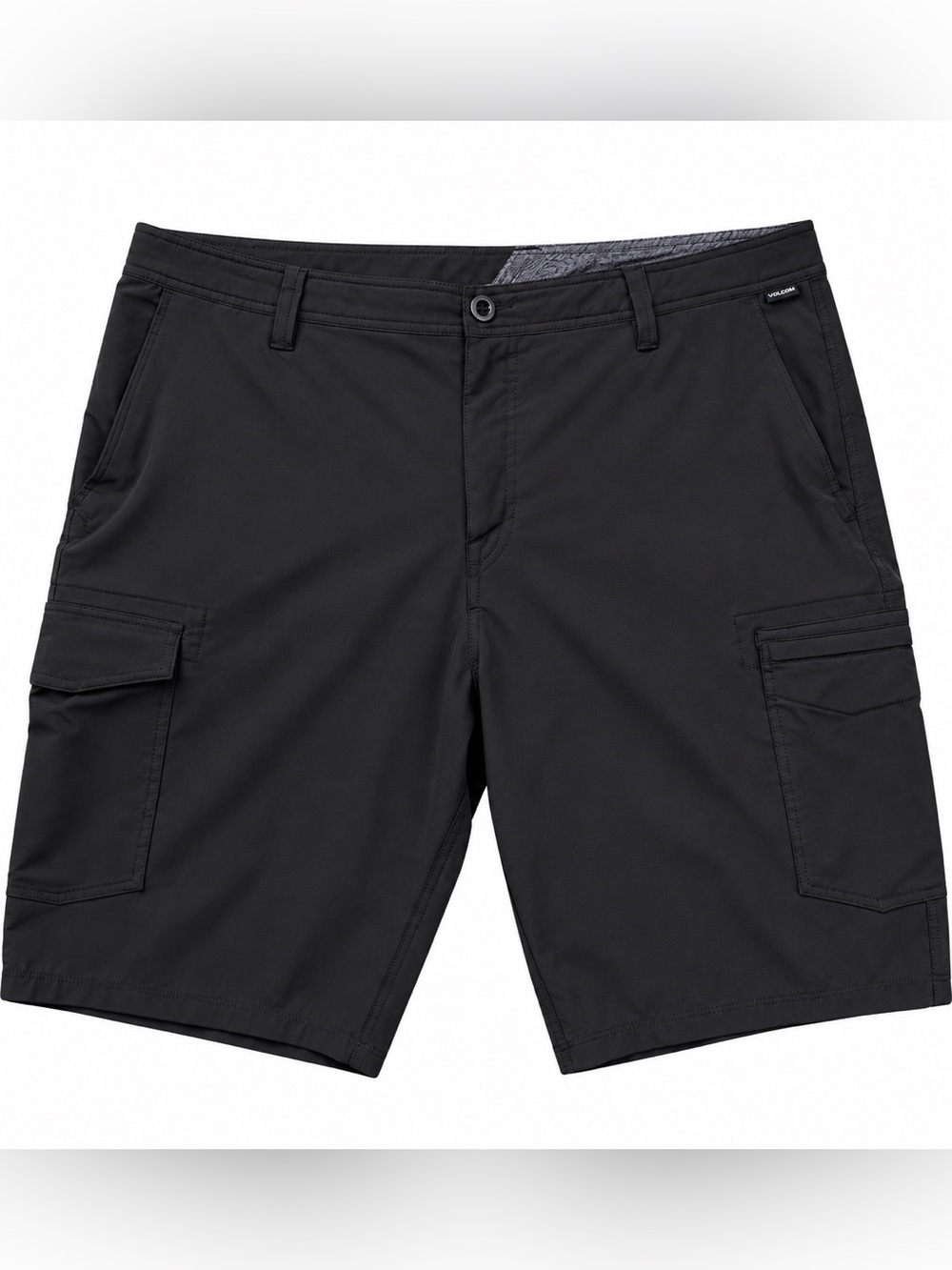 Volcom Surf & Turf Cargo Hybrid Shorts Men’s 38 Black 4-Way Stretch